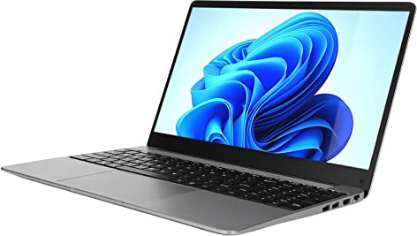 Airshi Notebook da 15,6 Pollici, Display FHD da 100‑240 V Notebook Aziendale con CPU Quad Core Micro-Edge (8+128G Spina UE)