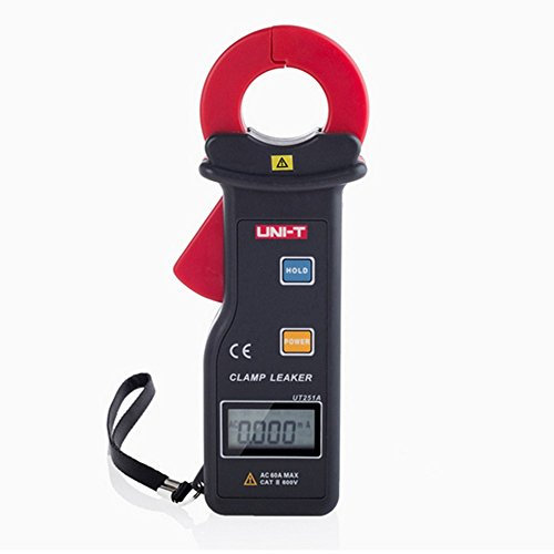 SATMW UT251A o UT251C RS-232 Pinza amperometrica per Corrente di dispersione ad Alta sensibilità con 99 multitester amperometrico con Registrazione Dati