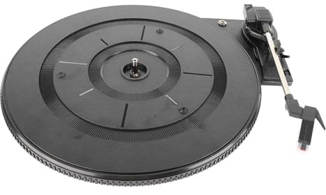 Jenngaoo Tocadiscos, Tocadiscos de Gramófono, Tocadiscos con Transmisión por Correa, Tocadiscos de Plástico, Accesorio de Instrumento de Gramófono para Dormitorio en Casa