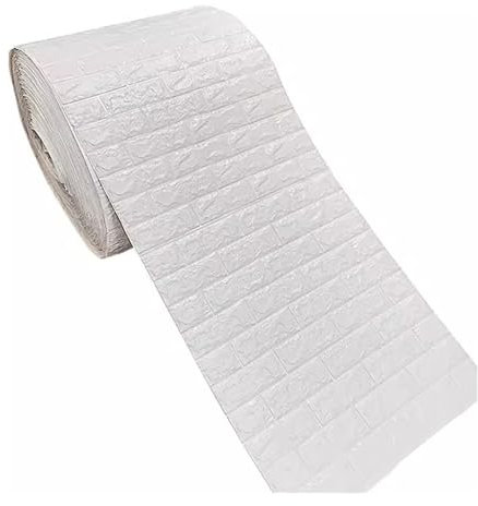 EHEIN Tapete for Abziehen und Aufkleben, 2,3 x 32,8/65,6 Fuß, reinweißes Kontaktpapier, wasserfest, selbstklebende Strukturtapete, abnehmbar (Color : Thin, Size : 2.3X32.8ft)