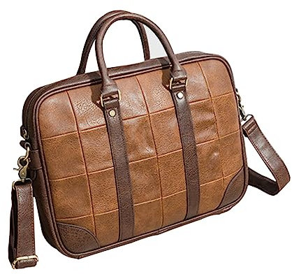 HOMSFOU Wasserdichte Laptoptasche Für Männer Pu-business-tasche Aufbewahrungstasche Einzel-schultertasche Für Reisen Camping Und Freizeit