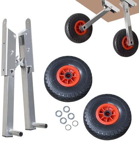 usefulbeauty Abnehmbare Starträder, Bootsstarträder,Launch Wheels Klappbare Außenbordmotorräder | Klappbare Außenbordmotorräder, Starträder, abnehmbares Starterrad für Schlauchboote