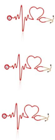 SAFIGLE Heartstopper Brosche 3st -brosche Krankenschwester-stift Anstecknadel Pin-ästhetik Rucksacknadel Herzförmiger Stift Emaille-brosche Für Medizinstudenten Krankenschwester Brosche Legierung