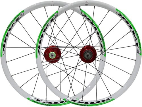 FURAHI 20 Zoll BMX Felge Faltbare Fahrrad Mountainbike Rad Set Scheibenbremse Schnellverschluss Rad 20 Loch Hub für 7/8/9 Geschwindigkeit Kassette .,C