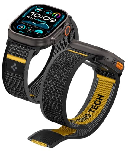 Spigen Cinturino Athlex Air Compatibile con Apple Watch Ultra 3/2/1 49mm, Series 11/10 46mm, Series 9/8/7-4/SE 45mm, 44mm - Nero attivo