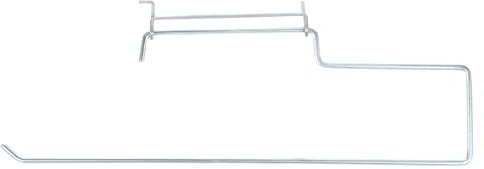 sourcing map Pegboard Paper Towel Holder 12 Stainless Steel Peg Board Display Hook Hanging Holders Wall Mount Organize Tools for Kitchen Laundry Room Bathroom Kitchen Store, Silver Tone