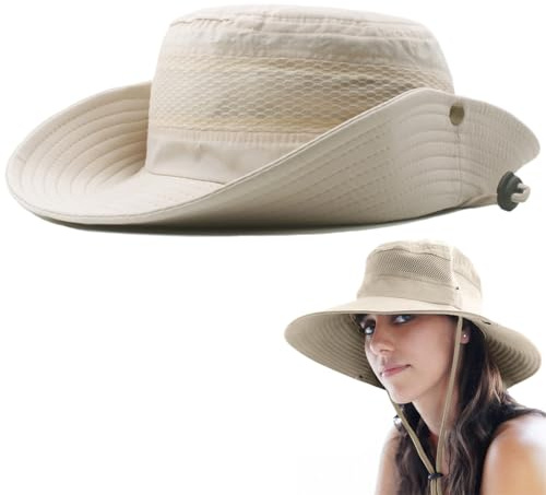 Bangbobi Cappello da Sole da Donna Pieghevole - Protezione UV 50+ per Trekking, Safari, Estate, Pesca e attività Tropicali