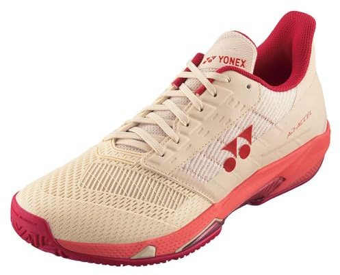 YONEX Damen Power Cushion Ad-Accel Ac Tennisschuhe Allcourtschuh Beige-Pink EU 37 Neu