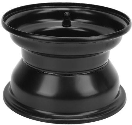 SIXRUN 16X8.00-7 Llanta de Rueda de Aleación de Aluminio Negro de 7 Pulgadas, Resistente con Fuerte Capacidad de Carga para Vehículos Todo Terreno, Karts, Carros, Accesorios de Repuesto