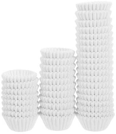JECOMPRIS Pirottini Rotondi per Cupcake e Muffin in Carta Alimentare, Misura Base 5 Cm X Altezza 2 Cm, Confezione da 1000 Pezzi, per Feste, Halloween e Natale, Usa e Getta per Cottura