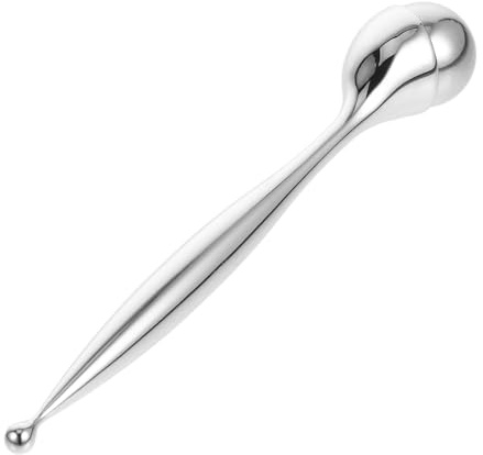 WRITWAA Tragbarer Augenmassageroller und Verbesserung der Hautregeneration aus Metall und Sanfte Augenmassage zur Reduzierung Feiner Linien für Reisen