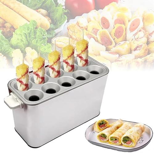 Electric Egg Sausage Maker - Automatic Breakfast Hot Dog Machine, Omelette Master, Egg Roll Maker for Sausage & Vegetable Rolls, Quick Cooking Tool for Easy Meals