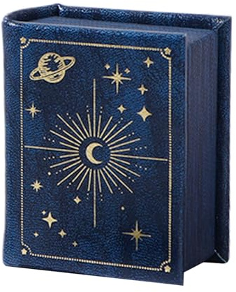 Ldduopp Caja para anillos de compromiso – Joyero en forma de libro para joyas, caja de anillo con cierre magnético, para hombres, compromiso, boda, cumpleaños, viajes