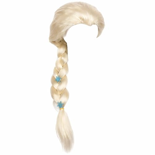 GWAWG Prinzessin Cosplay Perücke für Frauen Mädchen Perücke Blond Zöpfe Geflochten Haare Charmant Volles Haar Zöpfe Geflochten Cosplay Perücken Lange Ersatz Synthetische für Halloween Kostüm Karneval