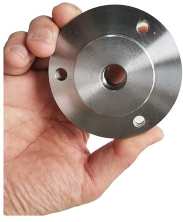 Adattatore piastra posteriore flangia mandrino M14x1mm for mandrini da 80 mm e 100 mm - Piastra di base in metallo for lavori al tornio, 1 pz(80mm)