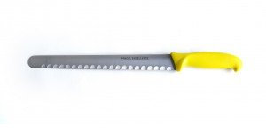 A.K TRADING Couteau de Cuisine PRADEL Jaune Jambon Alveole 28 CM 211653 Code 2957