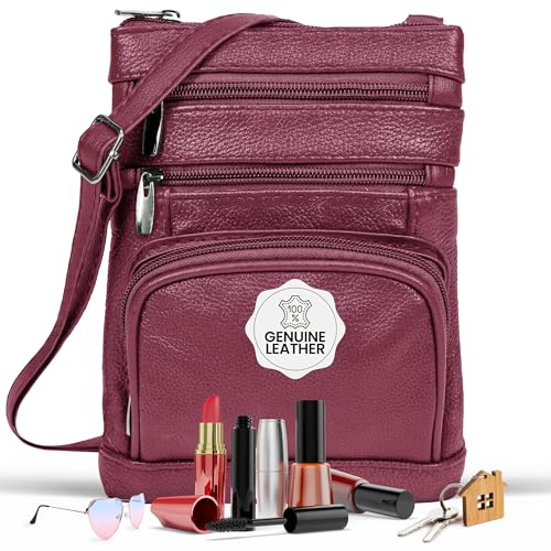 Krediz Women's genuine leather cross body handbag