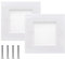LEENUE Brush Wall Plate,Cable Pass Through Insert for Wires, Single Gang Cable Brush Plate, Brush Wall Socket for HDTV, HDMI, Home Theater Systems, White 2 Pack