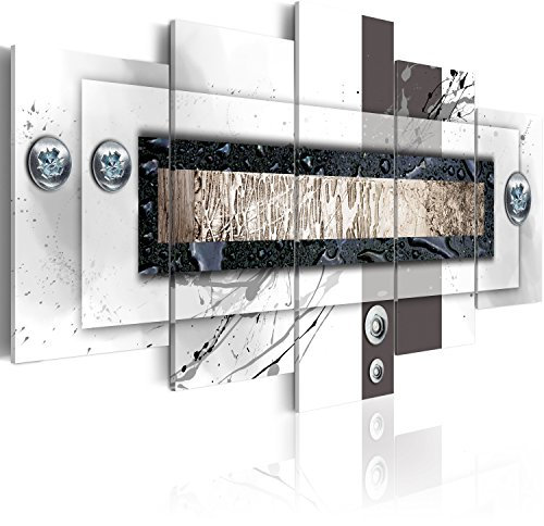 B&D XXL - Akustikbild 225x112 cm Bilder mit Akustikschaumstoff Hochleistungsschallabsorber Schallschutz Leinwandbild XXL 5 tlg Wandbild 020101-157