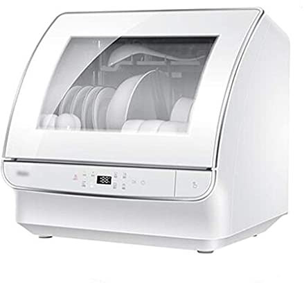 ksamwjf Sterilisers Mini Dishwasher Slimline Dishwasher Automatic Household Small Dishwasher Multiple Installation Methods Free-standing Dishwasher (Color : White, Size : 48.5 * 39 * 47.5cm)