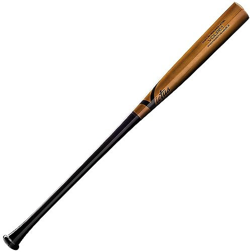 Victus Herren VOLPE1 Gloss PRO Reserve Baseballschläger aus Ahorn, SCHWARZ/WALNUSS GLÄNZEND, 34