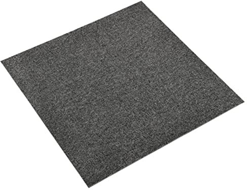 Homgoday Teppichfliesen, 20 Stück, 5 m², 50 x 50 cm, Anthrazit, Küchenteppich für Flur, Wohnzimmer, Teppiche für Schlafzimmer