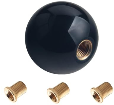 Unifizz Auto 5 Gang Schaltknauf Nummer Manuell M10x1,5 M10x1,25 M8x1,25 M12x1,25 für JGR JDM Schwarz