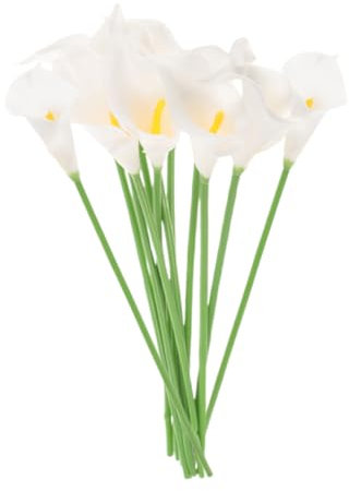 RORPOIR 12stücke Künstliche Calla-Blumen Stiele Simulation Blume Für Dekoration Naturgetreue Gefälschte Calla- Für Innen Und Außen