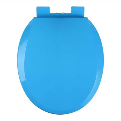 Brigtviee Wc Sitz, Klodeckel Mit Absenkautomatik, Toilettendeckel,Abnehmbare Klobrille, Farbiger Toilettensitz,Pp-Material Wc Brille, Duroplast, Oval 41 X 36 cm,Blau