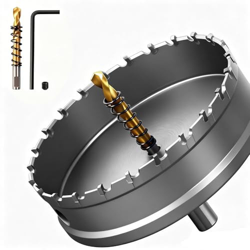 GPtzlei Sierra Perforadora TCT 105mm para Metal y Acero Inoxidable