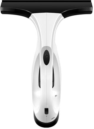 Eighosee Aspirador de Ventanas Inalámbrico, Aspirador de Ventanas Recargable con Cabezal Escobilla de Goma, Tanque de Agua de 150 Ml, Enchufe Ligero de la UE