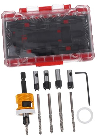 TOPBATHY Brocas Avellanadoras Para Carpintería Herramientas De Kit De Perforación Profundidad