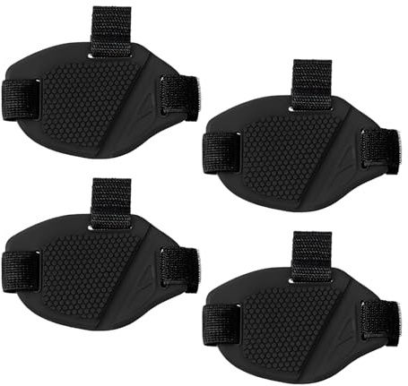KVAEY 2PCS Motorcycle Shift Pad, Anti-Slip Rubber Protective Motorcycle Boot Cover, Adjustable Motorbike Shoe Boot Protector (4 PCS)