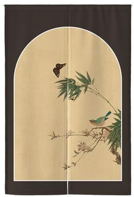 Küchenvorhänge Schwarze Insekten Grün Türvorhang Polyester Vorhänge Kurz Waschbar Raumteiler Vorhang Kurze Gardinen Langlebig Vorhang Tür Verdickung Türvorhänge Küchenvorhang Door Curtain 90x200cm