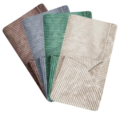 4L Textil Kuscheliges Hundebett aus Cord Hugo Premium-LINE Hundekörbchen Hundekissen flauschig Bezug abnehmbar und waschbar Hundesofa (Beige(Ersatzbezug),80x60 cm)