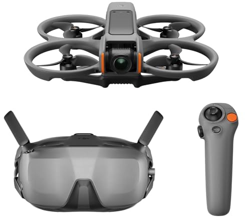 Bundle Fly Smart DJI Avata 2 (une batterie), drone FPV avec caméra 4K, expérience immersive, protection d’hélice intégrée, FOV de 155°, drone caméra avec Goggles N3 et RC Motion 3