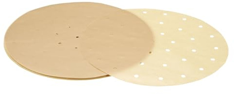 QUARKZMAN 100pcs Carta Forno Rotonda, 11 Inch Carta Da Cucina Antiaderente Per Pizza, Torta, Springform Pan, Marrone