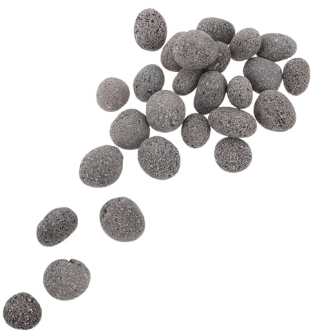 Yardenfun Saunasteine Naturstein 1 kg – Heizsteine 2-3 cm für Trockensauna & Dampfbad, vulkanisches Vulkangestein, universell für Saunaöfen innen & außen