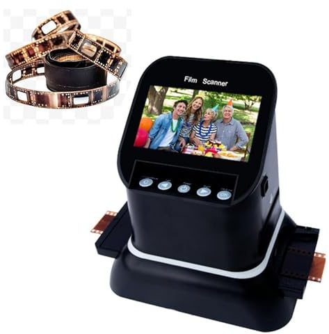 22MP Film Scanner, Digital Slide Scanner for 35mm & 120 Film, 4.3 LCD To Scan, Save, and Share Negatives & Slides