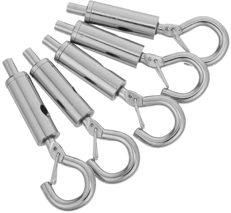 HOMSFOU 5 Ganci per Appendere Quadri in Filo D’acciaio Regolabili, Ganci per Cornici e Foto per Pareti in Cartongesso, Accessori Resistenti per Esposizioni in Casa, Ufficio e