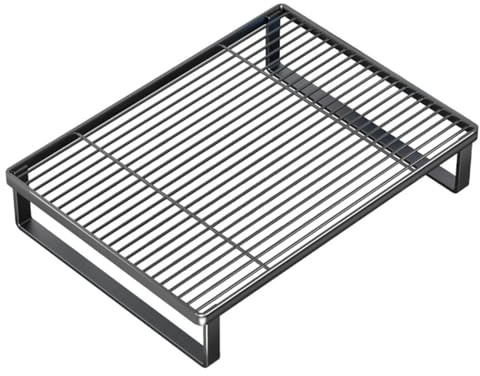 Grille de four à micro-ondes pour cuisinière de cuisine - Construction en métal - Support fiable pour économiser de l'espace - Organiseur pour cuisinière à induction - Étagère multifonction 40 x 30 x