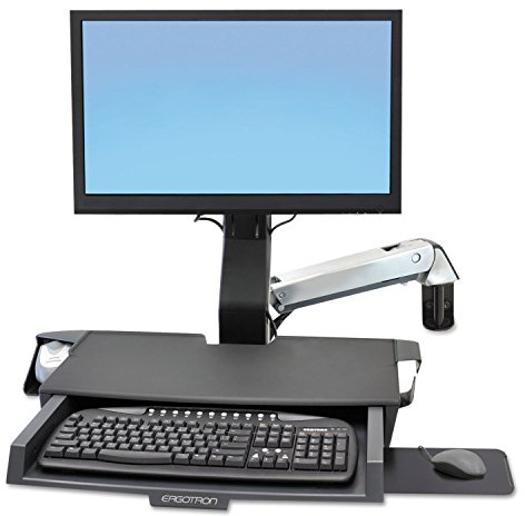 Ergotron StyleView Sit Stand Arm with Worksurface