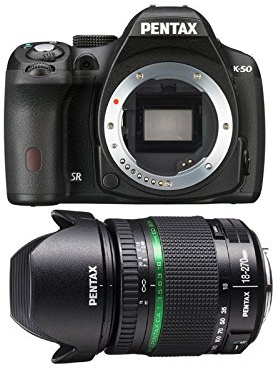 Pentax K-50 + 18-270MM F/3.5-6.3 ED SDM Kit fotocamere SLR 16.28MP CMOS 4928 x 3264Pixel Nero