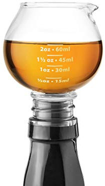 Final Touch Snifter Jigger Stopper 3 in 1 Misuratore Jigger, Tappo Bottiglia & Vetro da Shot FTA7041