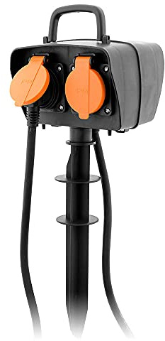 Piquet 2 Prises 2P+T IP44 + programmateur - Zenitech