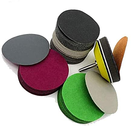 10pcs 75mm Sanding Discs Pads 2 inch Dry or Wet Sandpaper Pads Hook and Loop Sanding Disk Abrasive Polish Pad Plate 800 Grits