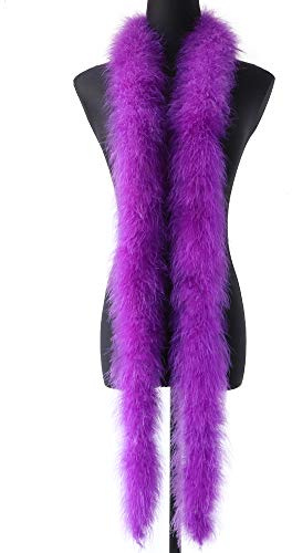 2 Yards Fluffy Marabou Feather Boa for Crafts Wedding Party Christmas Tree Decoration 22 Grams