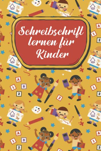 Schreibschrift lernen für Kinder: Schreibschrift Üben für Kinder, Schreibschrift lernen SAS, Schreibschrift lernen Heft, Schreibschrift Übungsheft ... Kinder | Format DIN A5 | 64 Seiten Softcove