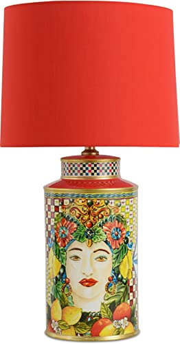 Baci Milano lampada da tavolo, base in porcellana - Collezione Trinacria