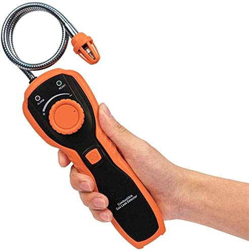Samnuerly Detector portátil de Fugas de Gas Combustible, medidor de Prueba, analizador de Gas Natural propano con Alarma de luz de Sonido Duradera